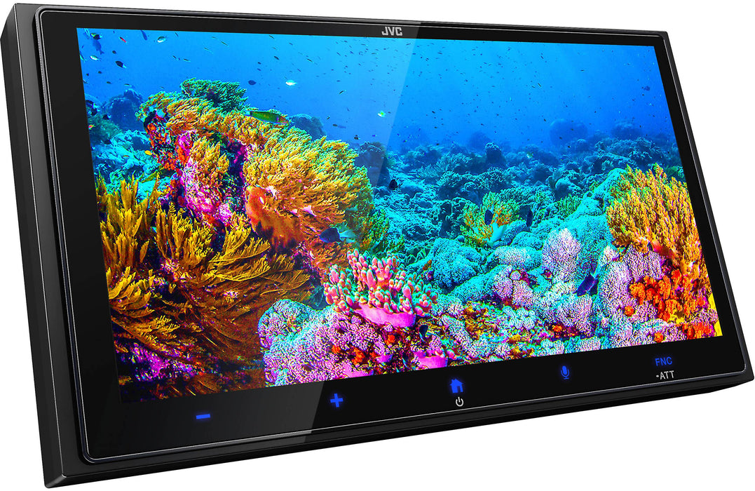 KW-M795BW JVC Digital Multimedia Receiver 6.92” Double-Din Touchscreen Head Unit with Wireless CarPlay and Android Auto, AM/FM, Bluetooth, iDatalink Maestro, SiriusXM Ready, USB Port, Car Radio