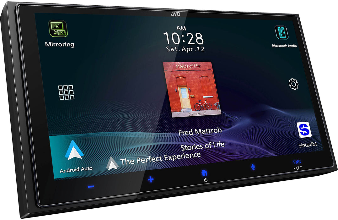 KW-M795BW JVC Digital Multimedia Receiver 6.92” Double-Din Touchscreen Head Unit with Wireless CarPlay and Android Auto, AM/FM, Bluetooth, iDatalink Maestro, SiriusXM Ready, USB Port, Car Radio