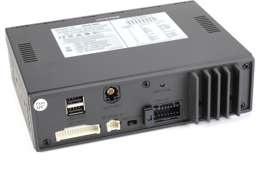 HDS-990 Alpine Status Hi-Res Digital Media Player with Bluetooth® Wireless Technology, USB