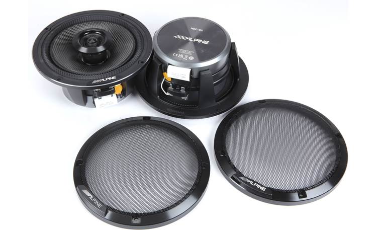 HDZ-65 Alpine Status 6.5" Hi-Res Coaxial 2-Way Speakers 100W RMS 4 Ohm Car Audio (Pair)