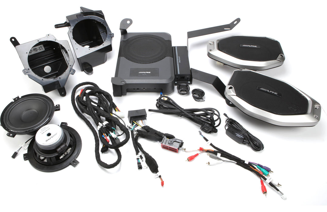 PSS-24WRA Alpine Complete Sound System Upgrade Package for 2018-2023 Jeep Wrangler Unlimited JL & 2020-2023 Jeep Gladiator JT