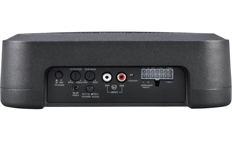 PWE-S8 Alpine 8" Amplified Subwoofer Compact Powered Enclosure Wiring Harness & Bass Control Knob Included