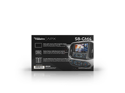 APX-S8-GM4 iDatalink Maestro Dash & Wiring Installation Kit for APX 8" Direct Replacement Radio | 2014-2020 GM Vehicles Factory 8" Screen