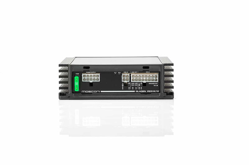PICO 8|10 DSP - 18 Volt Mosconi Pico Line 8 Channel Class D 18 Volt Amplifier With Built-In 10 Channel DSP, 4x50W + 4x80W 4 Ohm, Car Audio Amplifier