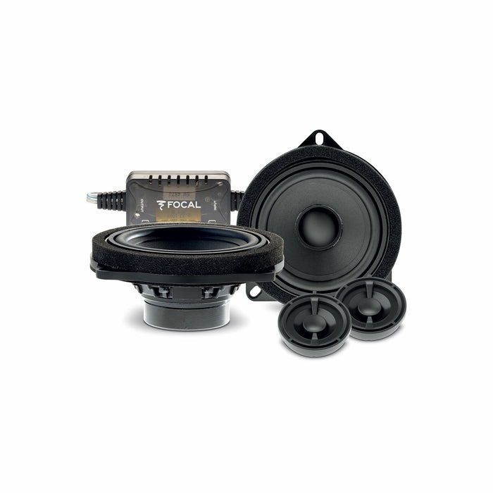 IS BMW 100L Focal Inside 2-Way Component Speaker Upgrade Kit Plug & Play Compatible with BMW, 40W RMS 4 Ohm (Pair)