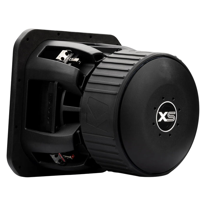 Cast aluminum basket design on the Kicker SoloX L7XS competition subwoofer
