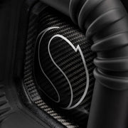 Close-up of the reinforced cone on the Kicker 52L7XS12 SPL subwoofer