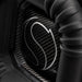 Close-up of the reinforced cone on the Kicker 52L7XS12 SPL subwoofer