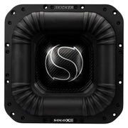 Front view of the Kicker 52L7XS12 SoloX L7XS 12-inch competition SPL subwoofer