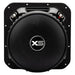 Close-up of the SoloXS logo on the Kicker 52L7XS12 competition subwoofer