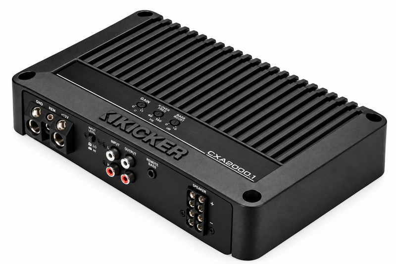 KICKER 53CXA20001 CXA2000.1 2000 watt RMS mono Class D subwoofer amplifier