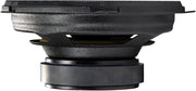 Rear view of KICKER DS Series 6x8 inch coaxial speaker showing magnet, basket and wiring terminals