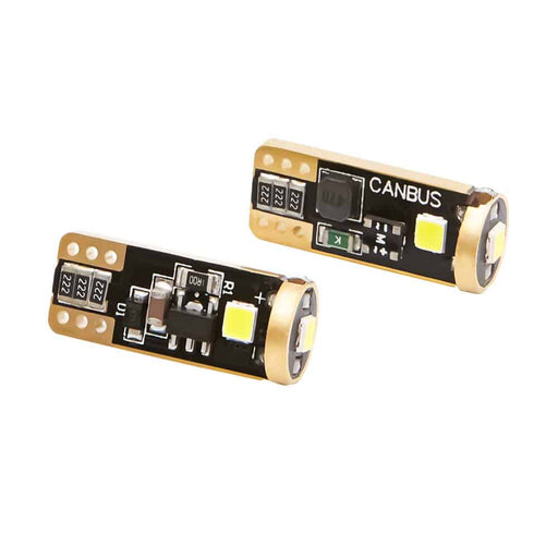 Lucas Lighting L-T10D T10 194 white LED bulbs CANBUS pair