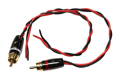 RCA HIGH-LEVEL Mosconi Speaker Wire-to-RCA Converter 2 Channel (No LOC, High-Level) (Pair)