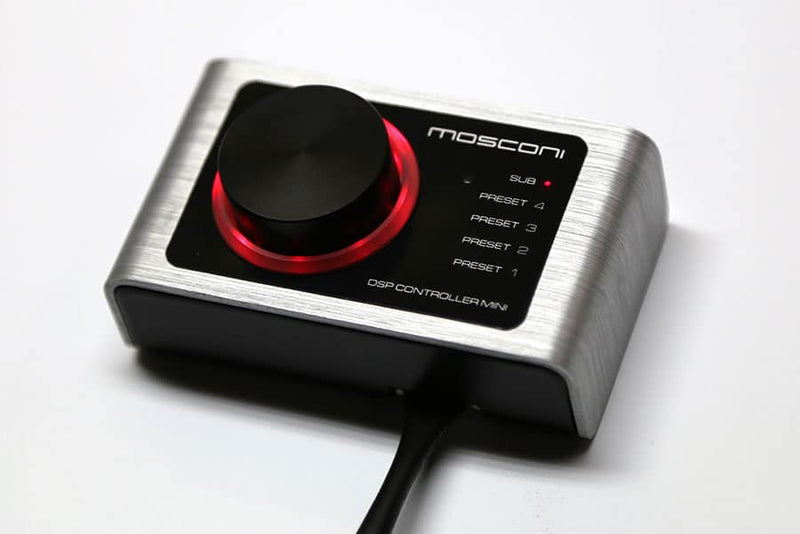 RC MINI Mosconi Mini Remote Controller for DSP 6to8, DSP 4to6, and D2 100.4 DSP Digital Signal Processors