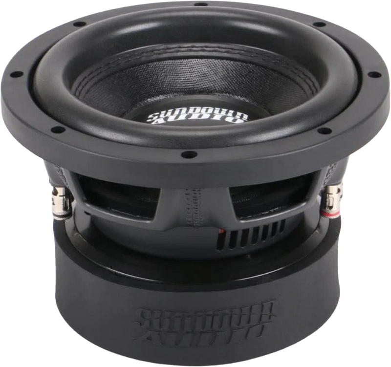 Sundown Audio SW-EV78D2 E-Series v.7 8-inch subwoofer side profile view.