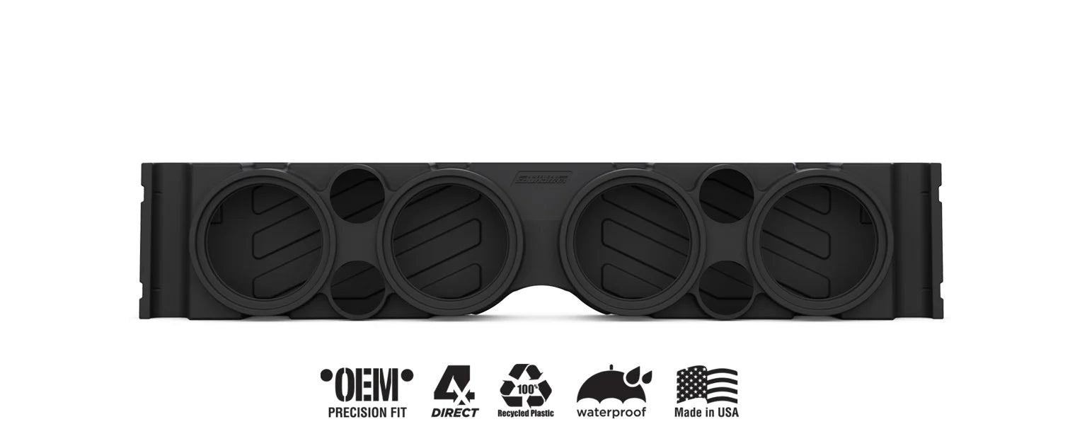 ASB-TJYJ-SB American Sound Bar Rear Soundbar Enclosure 1997-2006 Jeep Wrangler TJ / 1987-1995 Jeep Wrangler YJ (Unloaded)