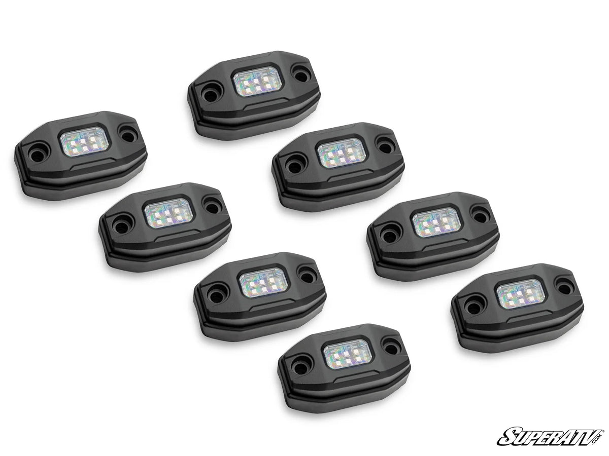 RL-U-002 SuperATV RGB LED Rock Light Kit (8pcs) with Bluetooth Control ...