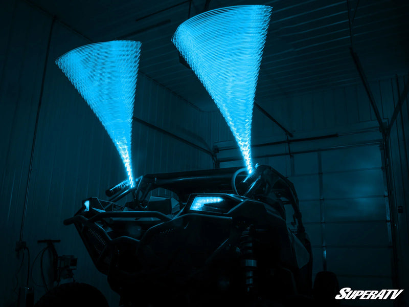 WL-5-001 SuperATV RGB LED 5ft Whip Lights With Bluetooth Controller (Pair)
