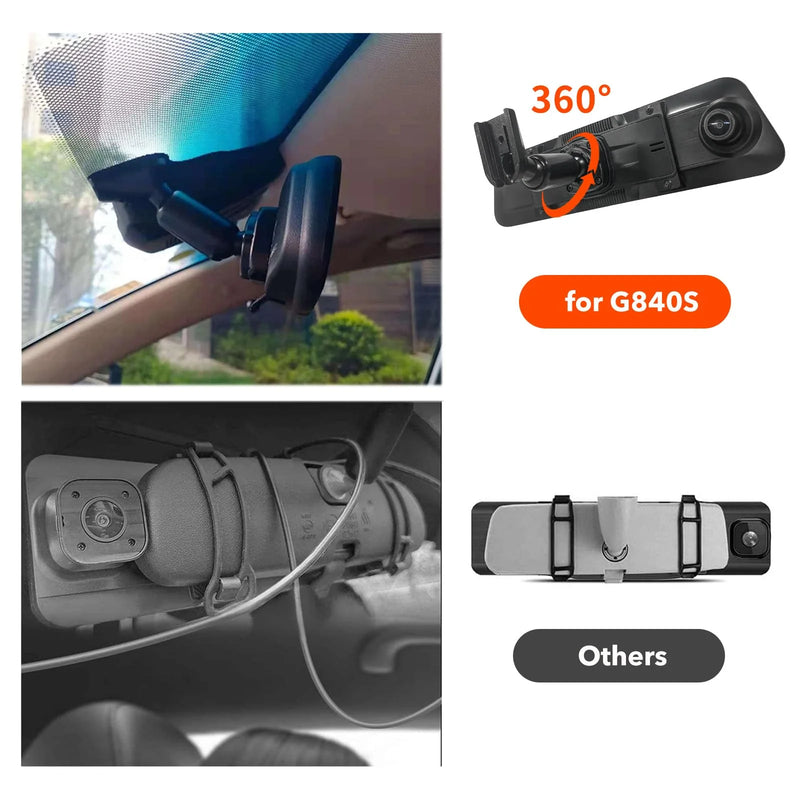 OEMBracket-213 Wolfbox 12" Rear View Mirror Dash Cam OEM Bracket #213, works with G900Pro/G850Pro/G900/G850/G840S/G840H