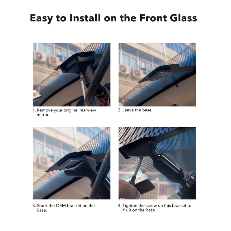 OEMBracket-213 Wolfbox 12" Rear View Mirror Dash Cam OEM Bracket #213, works with G900Pro/G850Pro/G900/G850/G840S/G840H
