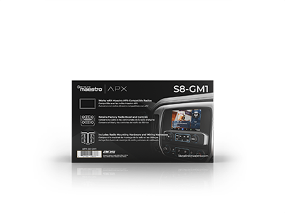 APX-S8-GM1 iDatalink Maestro Dash & Wiring Installation Kit for APX 8" Direct Replacement Radio | 2015-2019 GM Vehicles Factory 8" Screen